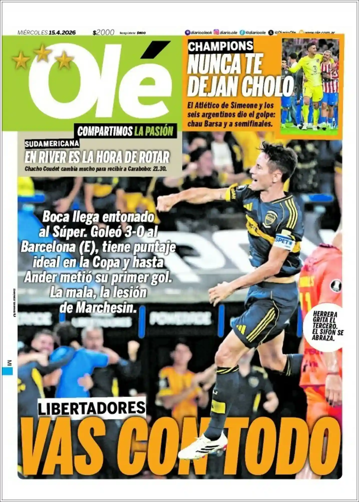 Evolucion Streaming | ADAIA RADIO - Tapa del diario Ole